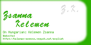 zsanna kelemen business card